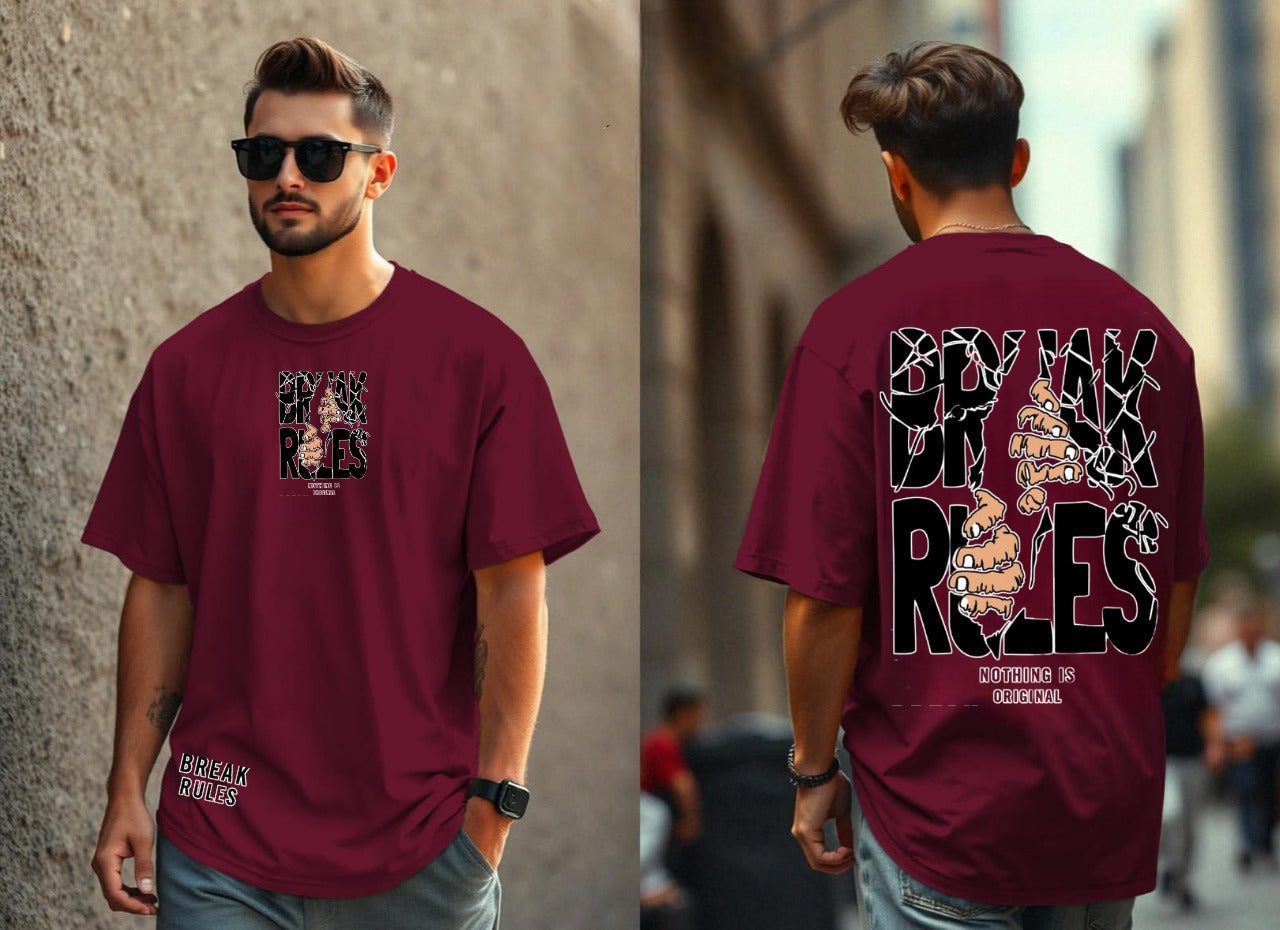 BREAK RULES OVERSIZED TSHIRT