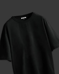 BLACK & WHITE OVERSIZED BASIC T-SHIRT
